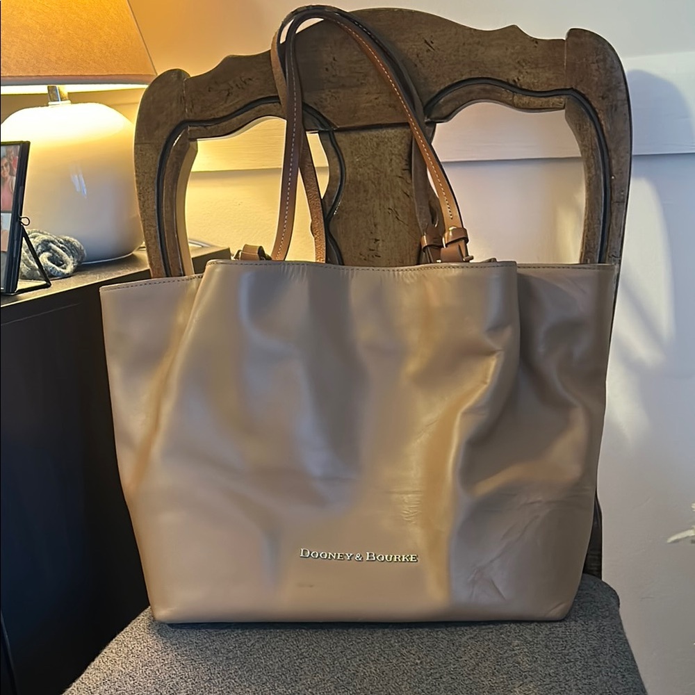 Dooney & Bourke Tan Leather Tote Bag
